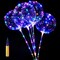 Balloons 10 Pack LED Glow in the Dark Balloons with Sticks + Air Pump for Party, Wedding, Decoration